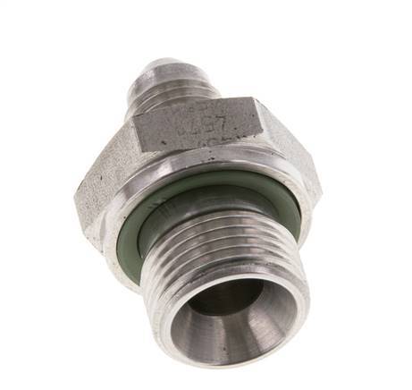 JIC Double Nipple G3/8'' x UNF 7/16''-20 Acier inoxydable FKM 310bar (4355.5psi)