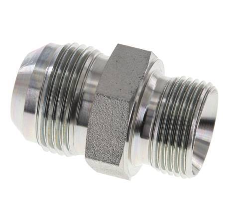JIC Double Nipple G3/4'' x UN 1-3/16''-12 Acier NBR 170bar (2388.5psi)