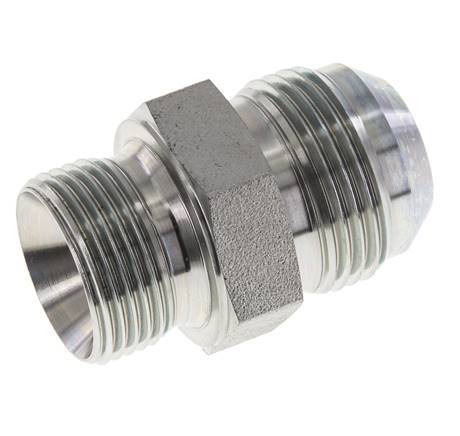 JIC Double Nipple G3/4'' x UN 1-3/16''-12 Acier NBR 170bar (2388.5psi)