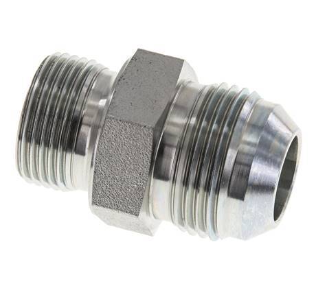 JIC Double Nipple G3/4'' x UN 1-3/16''-12 Acier NBR 170bar (2388.5psi)