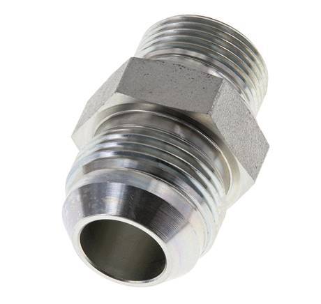 JIC Double Nipple G3/4'' x UN 1-3/16''-12 Acier NBR 170bar (2388.5psi)