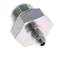 JIC Double Nipple G1/2'' x UNF 7/16''-20 Acier NBR 310bar (4355.5psi)
