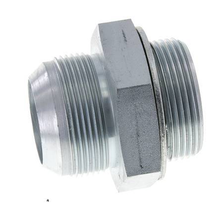 JIC Double Nipple G1 1/2'' x UN 1-7/8''-12 Acier NBR 105bar (1475.25psi)
