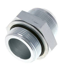 JIC Double Nipple G1 1/2'' x UN 1-7/8''-12 Acier NBR 105bar (1475.25psi)