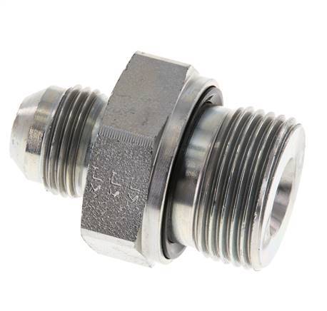 JIC Double Nipple G3/4'' x UNF 3/4''-16 Acier NBR 275bar (3863.75psi)