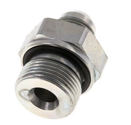 JIC Double Nipple G3/4'' x UNF 3/4''-16 Acier NBR 275bar (3863.75psi)