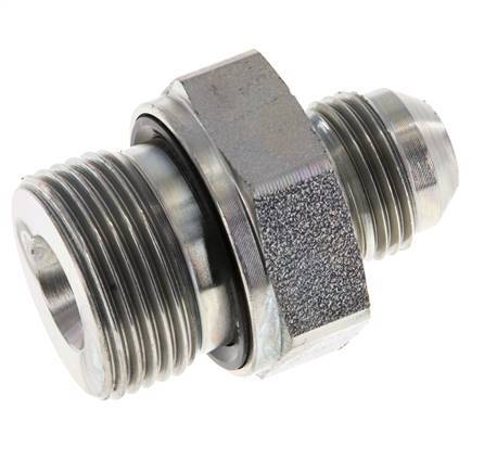 JIC Double Nipple G3/4'' x UNF 3/4''-16 Acier NBR 275bar (3863.75psi)