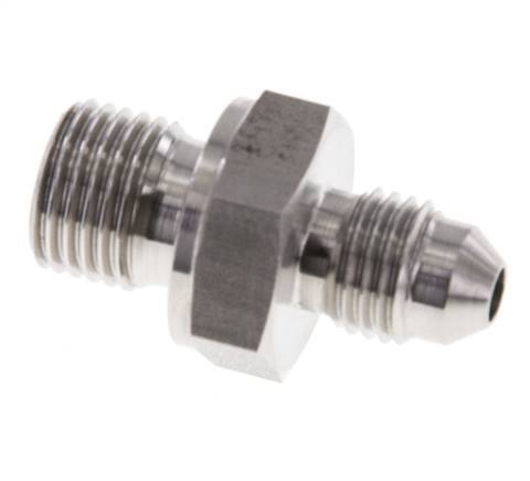 JIC Double Nipple G1/4'' x UNF 7/16''-20 Acier inoxydable FKM 310bar (4355.5psi)