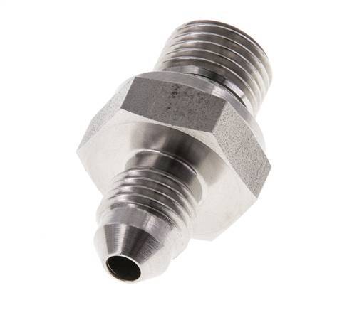 JIC Double Nipple G1/4'' x UNF 7/16''-20 Acier inoxydable FKM 310bar (4355.5psi)