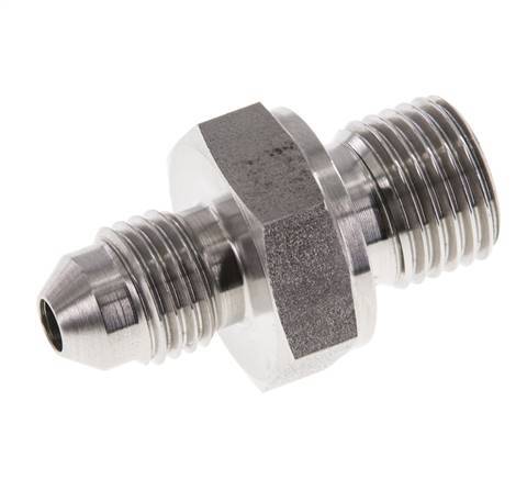 JIC Double Nipple G1/4'' x UNF 7/16''-20 Acier inoxydable FKM 310bar (4355.5psi)