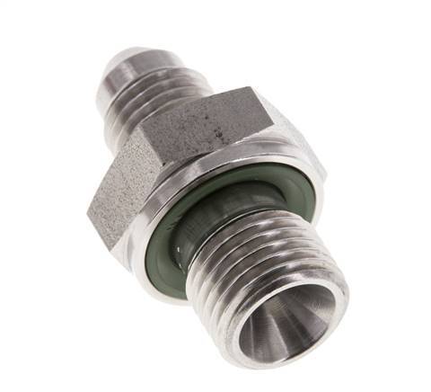 JIC Double Nipple G1/4'' x UNF 7/16''-20 Acier inoxydable FKM 310bar (4355.5psi)