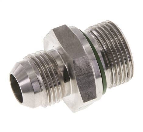JIC Double Nipple G3/4'' x UNF 7/8''-14 Stainless Steel FKM 210bar (2950.5psi)