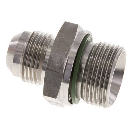 JIC Double Nipple G3/4'' x UNF 7/8''-14 Stainless Steel FKM 210bar (2950.5psi)