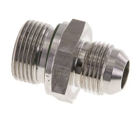 JIC Double Nipple G3/4'' x UNF 7/8''-14 Acier inoxydable FKM 210bar (2950.5psi)