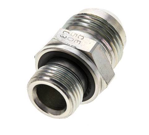 JIC Double Nipple M18 X 1.5 x UNF 7/8''-14 Acier NBR 210bar (2950.5psi)