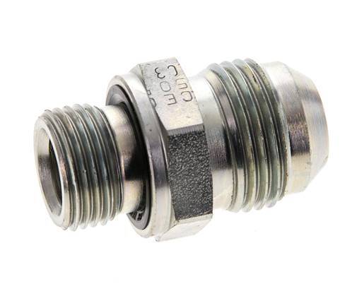 JIC Double Nipple M18 X 1.5 x UNF 7/8''-14 Acier NBR 210bar (2950.5psi)