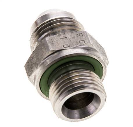 JIC Double Nipple M18 X 1.5 x UNF 3/4''-16 Acier inoxydable FKM 275bar (3863.75psi)