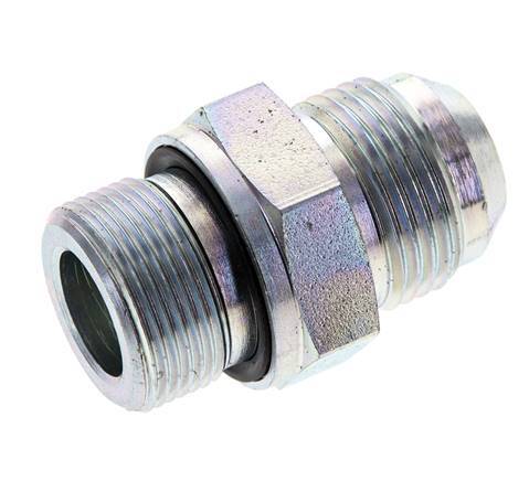 JIC Double Nipple M26 X 1.5 x UN 1-1/16''-12 Acier NBR 210bar (2950.5psi)