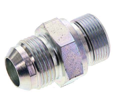 JIC Double Nipple M26 X 1.5 x UN 1-1/16''-12 Acier NBR 210bar (2950.5psi)