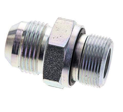 JIC Double Nipple M26 X 1.5 x UN 1-1/16''-12 Acier NBR 210bar (2950.5psi)