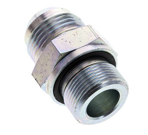 JIC Double Nipple M26 X 1.5 x UN 1-1/16''-12 Acier NBR 210bar (2950.5psi)