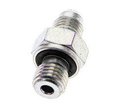 JIC Double Nipple M12 X 1.5 x UNF 7/16''-20 Acier NBR 310bar (4355.5psi)