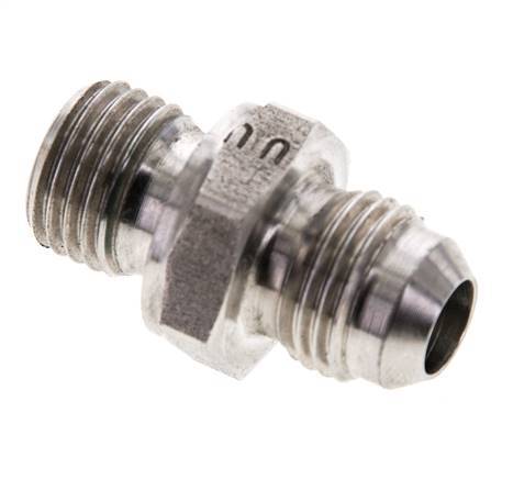 JIC Double Nipple M14 X 1.5 x UNF 9/16''-18 Acier inoxydable FKM 275bar (3863.75psi)