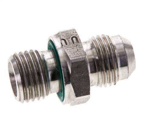 JIC Double Nipple M14 X 1.5 x UNF 9/16''-18 Acier inoxydable FKM 275bar (3863.75psi)