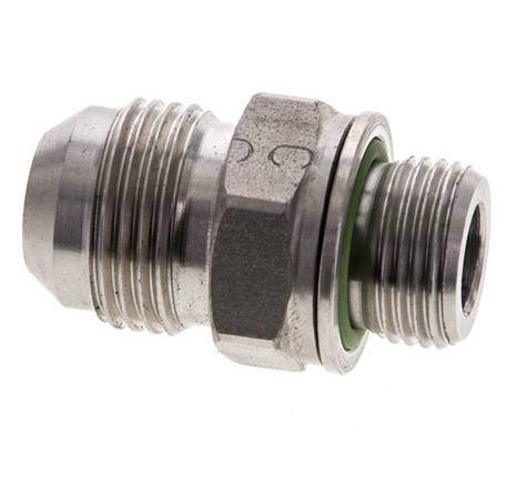 JIC Double Nipple M18 X 1.5 x UNF 7/8''-14 Stainless Steel FKM 210bar (2950.5psi)