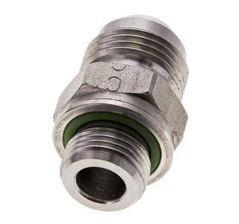 JIC Double Nipple M18 X 1.5 x UNF 7/8''-14 Acier inoxydable FKM 210bar (2950.5psi)
