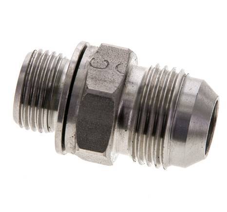 JIC Double Nipple M18 X 1.5 x UNF 7/8''-14 Acier inoxydable FKM 210bar (2950.5psi)