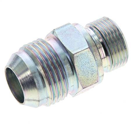 JIC Double Nipple M22 X 1.5 x UN 1-1/16''-12 Acier NBR 210bar (2950.5psi)