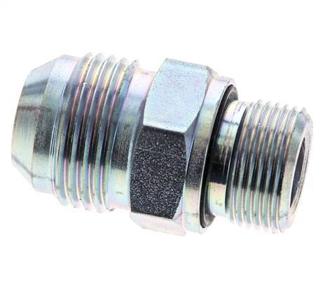 JIC Double Nipple M22 X 1.5 x UN 1-1/16''-12 Acier NBR 210bar (2950.5psi)