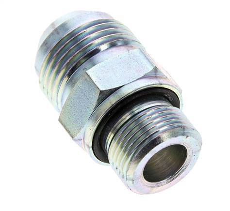 JIC Double Nipple M22 X 1.5 x UN 1-1/16''-12 Acier NBR 210bar (2950.5psi)