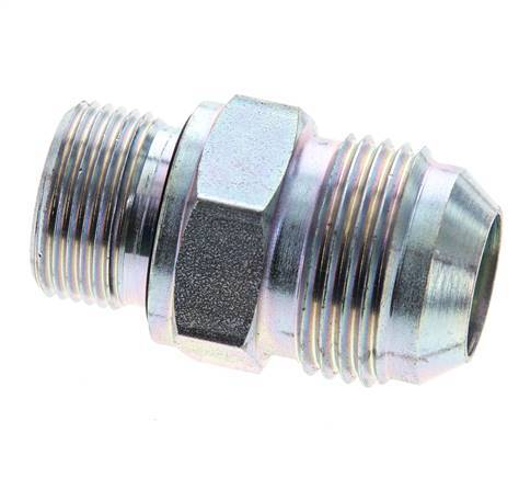 JIC Double Nipple M22 X 1.5 x UN 1-1/16''-12 Acier NBR 210bar (2950.5psi)