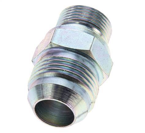 JIC Double Nipple M22 X 1.5 x UN 1-1/16''-12 Acier NBR 210bar (2950.5psi)