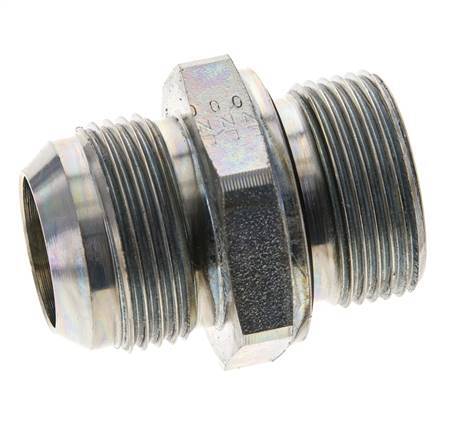JIC Double Nipple M33 X 2 x UN 1-5/16''-12 Acier NBR 170bar (2388.5psi)