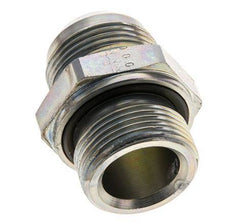 JIC Double Nipple M33 X 2 x UN 1-5/16''-12 Acier NBR 170bar (2388.5psi)