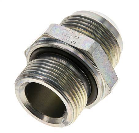 JIC Double Nipple M33 X 2 x UN 1-5/16''-12 Acier NBR 170bar (2388.5psi)