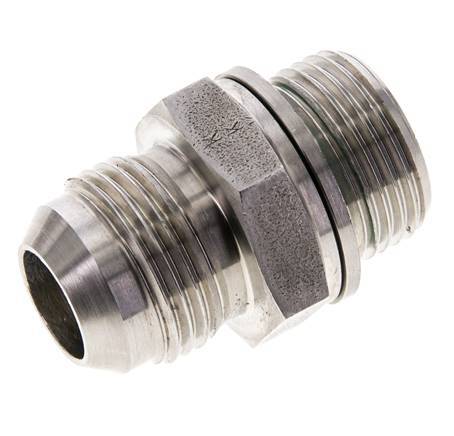 JIC Double Nipple M27 X 2 x UN 1-1/16''-12 Stainless Steel FKM 210bar (2950.5psi)
