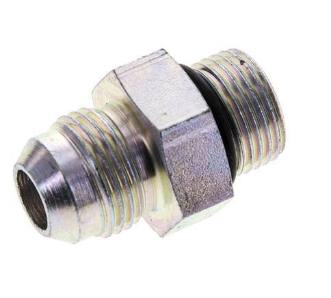 JIC Double Nipple M18 X 1.5 x UNF 3/4''-16 Acier NBR 275bar (3863.75psi)