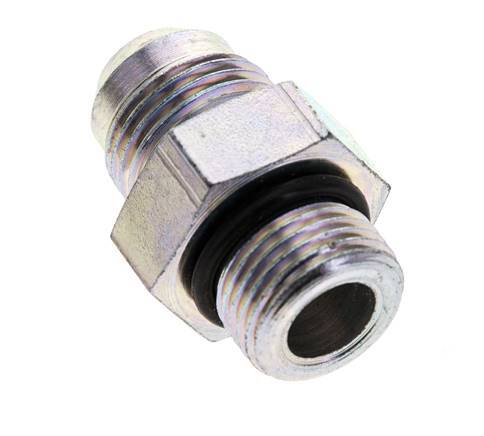 JIC Double Nipple M18 X 1.5 x UNF 3/4''-16 Acier NBR 275bar (3863.75psi)