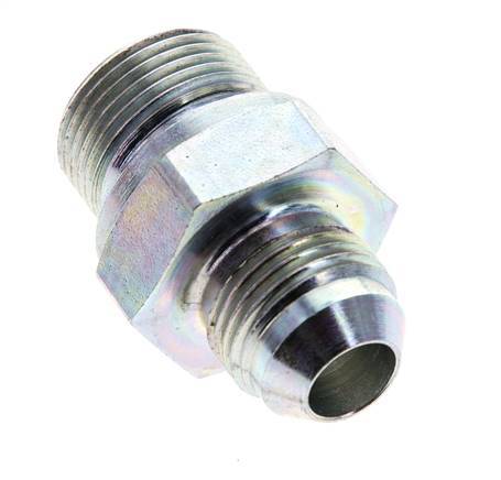 JIC Double Nipple M22 X 1.5 x UNF 3/4''-16 Acier NBR 275bar (3863.75psi)