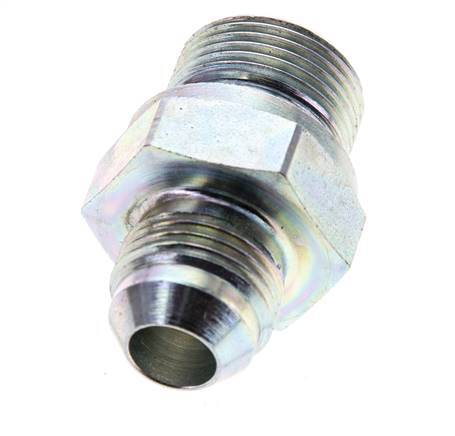 JIC Double Nipple M22 X 1.5 x UNF 3/4''-16 Acier NBR 275bar (3863.75psi)