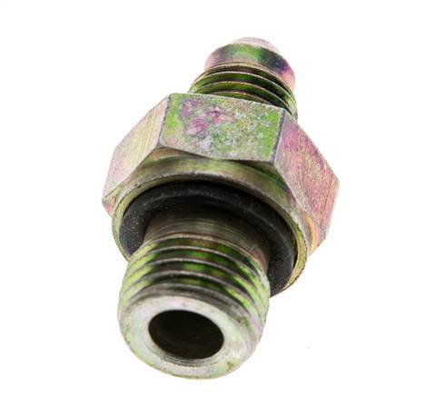 JIC Double Nipple M14 X 1.5 x UNF 7/16''-20 Acier NBR 310bar (4355.5psi)