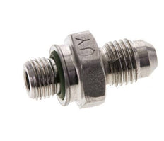 JIC Double Nipple M10 X 1 x UNF 7/16''-20 Acier inoxydable FKM 310bar (4355.5psi)