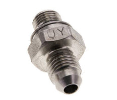 JIC Double Nipple M10 X 1 x UNF 7/16''-20 Acier inoxydable FKM 310bar (4355.5psi)