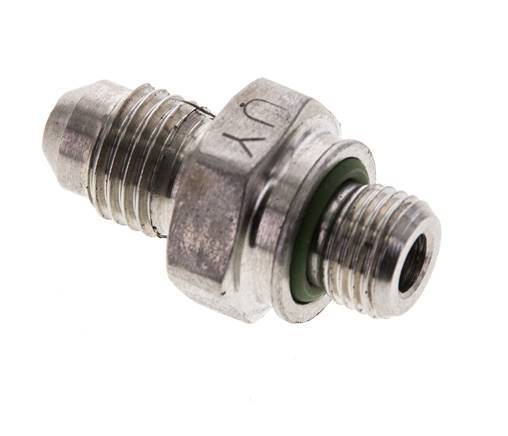 JIC Double Nipple M10 X 1 x UNF 7/16''-20 Acier inoxydable FKM 310bar (4355.5psi)