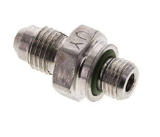 JIC Double Nipple M10 X 1 x UNF 7/16''-20 Acier inoxydable FKM 310bar (4355.5psi)