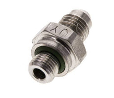 JIC Double Nipple M10 X 1 x UNF 7/16''-20 Acier inoxydable FKM 310bar (4355.5psi)